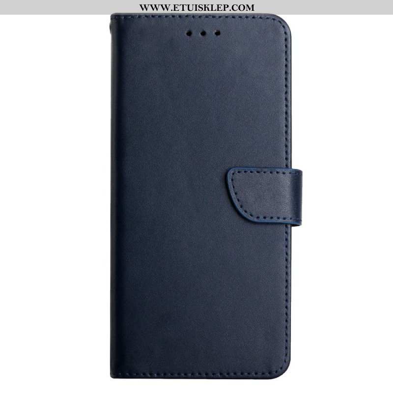 Etui Folio do Poco X5 Pro 5G Prawdziwa Skóra Nappa